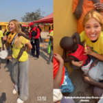 Em Angola, Mari Menezes se emociona com recepção de crianças durante missão solidária